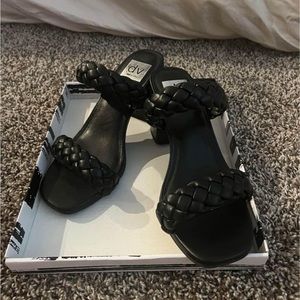 DV by dolce vita black braided heels